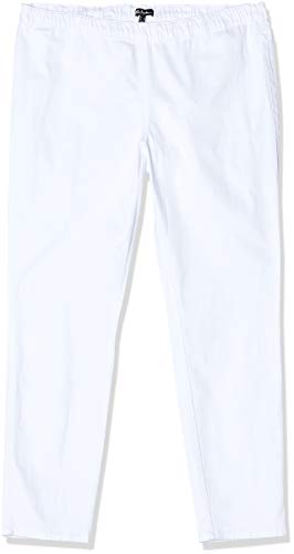 Ulla Popken Jeggings M. Gürtelschlaufen, Vaqueros para Mujer, Blanco (Weiss 20), 60