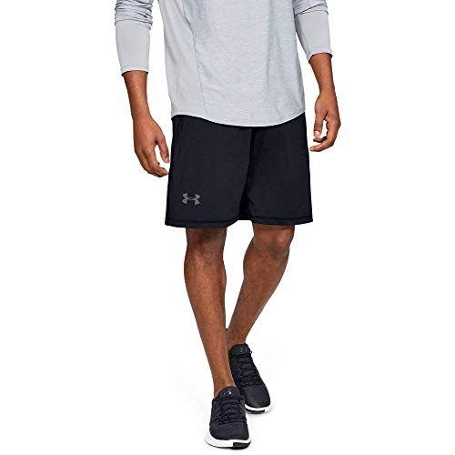 Under Armour Men's Raid 10" Shorts Pantalones Cortos, Negro/Gris, 42 para Hombre