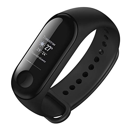 Xiaomi Band 4 Fitness Tracker 0.95 Pulgadas Color AMOLED Pantalla Monitor de Ritmo Cardíaco 50M Rastreador de Actividad Resistente al Agua Pulsera Inteligente 2019 Negro, e-Commerce, 21.6 mm