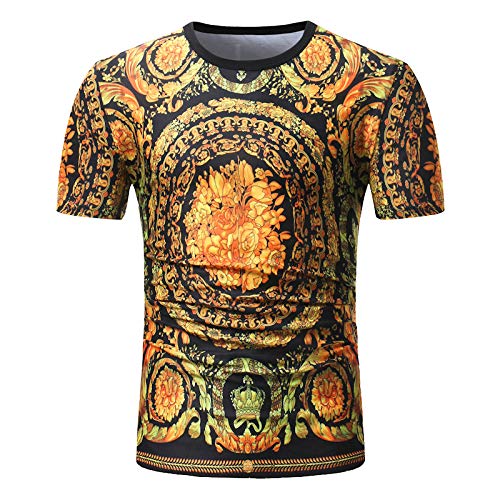 XJWDTX Comercio Exterior Ebay Aliexpress 2018 Verano Nuevos Hombres Casual Personalidad Impresa Suelta Moda Juvenil Camiseta De Manga Corta