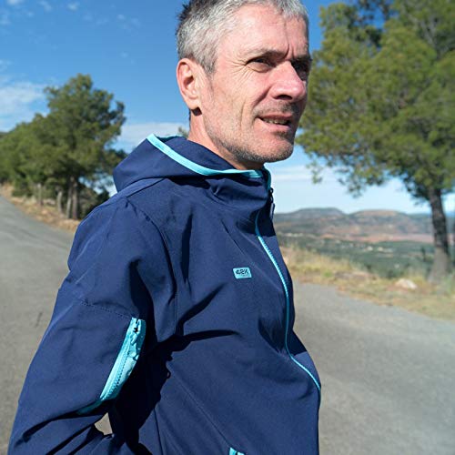 42K Running - Chaqueta técnica 42k SOFTSHELL Azul marino L