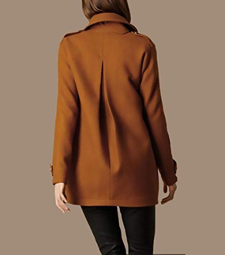 Abrigos Mujer Invierno Otoño Elegante Gabardina Outcoat Lana Doble Botonadura Parkas Espesar Manga Largo De Solapa Elegantes Jovenes Nueva Rompevientos Trench Coat Chaquetas Abiertas