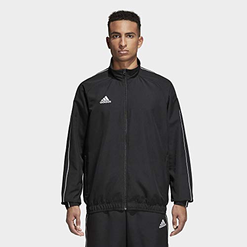 Adidas Core18 Pre Jkt Chaqueta de Deporte, Hombre, Negro (Negro/Blanco), M