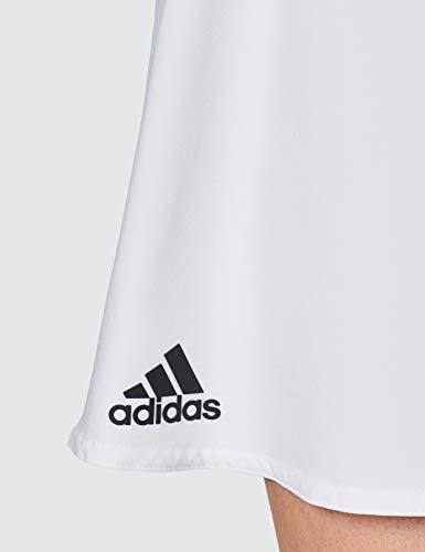 adidas Escouade Skirt Falda, Mujer, Blanco/Negro, XL