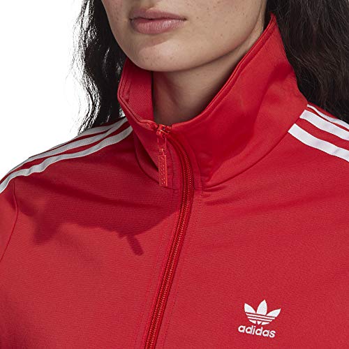 adidas Firebird TT Chaqueta con Cremallera, Mujer, Rojo (Lush Red), (Tamaño del Fabricante: 48)