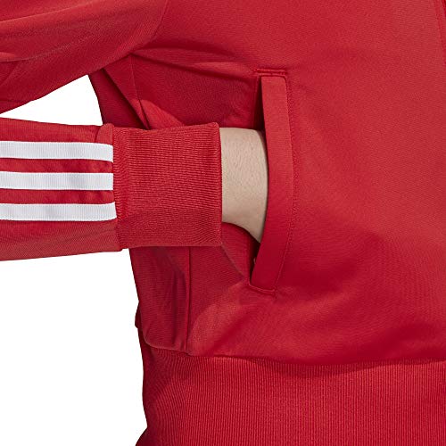 adidas Firebird TT Chaqueta con Cremallera, Mujer, Rojo (Lush Red), (Tamaño del Fabricante: 48)