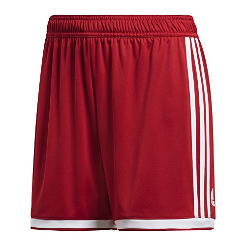 adidas Pantalón Corto para Mujer Regista 18, Hombre, ENJ52, Glory Rojo/Blanco, S Tall