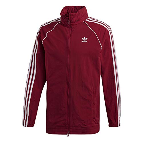 adidas Sst Windbreaker - Chaqueta para hombre, Hombre, Chaqueta, DH5840, Collegiate Burgundy, L