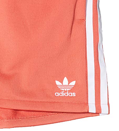 adidas Tres Bandas Pantalones Cortos, Mujer, Rojo (Trace Scarlet s18/White), 44