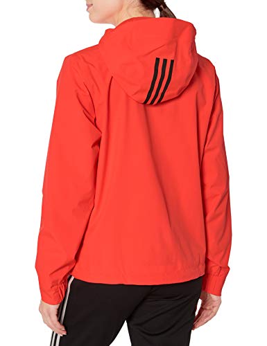 adidas W BSC 3s R.rdy Chaqueta, Mujer, Rojo Solar, S