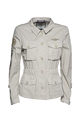 Aeronautica Militare Chaqueta blazer de mujer AB1854D, arena, sudadera, camiseta arena 40