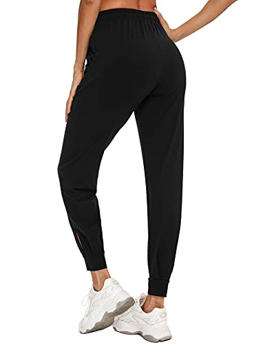 Aibrou Pantalon Chandal Mujer Largos Pantalones de Deporte Yoga Fitness Jogger