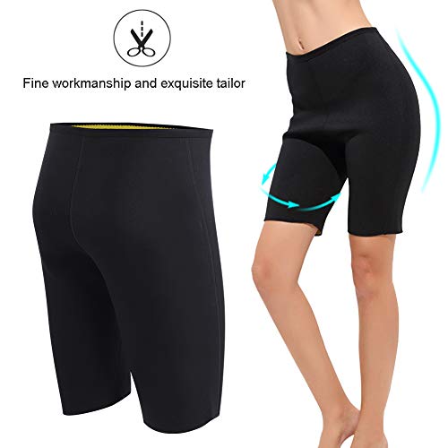 Alomejor Pantalones Cortos para Adelgazar Body Shaper Estiramiento Neopreno Unisex para Correr Fitness(XXXXL)