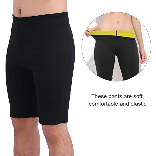 Alomejor Pantalones Cortos para Adelgazar Body Shaper Estiramiento Neopreno Unisex para Correr Fitness(XXXXL)