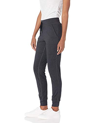 Amazon Essentials Brushed Tech Stretch Jogger Pant Running-Pants, Negro (Black Spacedye), US M (EU M - L)