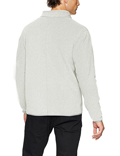 Amazon Essentials - Chaqueta de forro polar con cremallera completa para hombre, Gris (Light Grey Heather), US S (EU S)