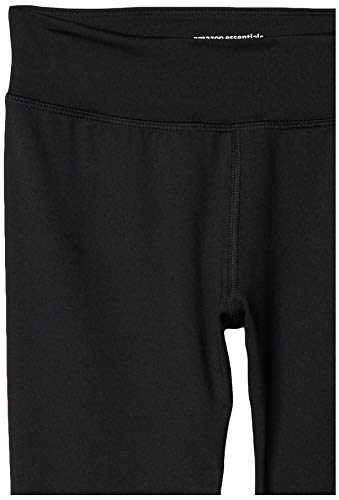 Amazon Essentials - Mallas pirata deportivas para niña, Negro, US XS (EU 104-110 CM)