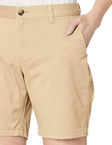 Amazon Essentials - Pantalón corto estilo chino, entrepierna 17,78 cm, para mujer, Caqui, US 16 (EU XL - 2XL)