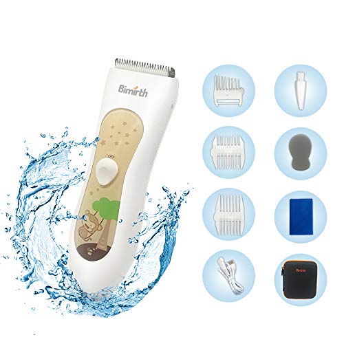 Anself Bimirth Recortadores de Cabello para Bebé Cortadoras de Pelo Profesional para Niños Silenciosos USB Cargable Conjunto para Limpieza Cortar el Cabello de Chicos