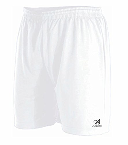 Asioka 90/08 Pantalón Corto Técnico Deportivo, Unisex Adulto, Blanco, S