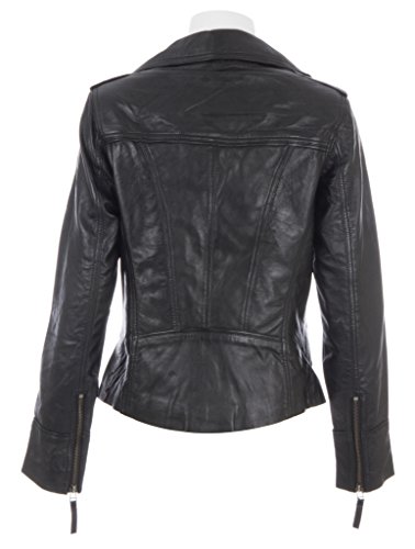 Aviatrix - Chaqueta de cuero para mujer (N8UL), Chaqueta, Mujer, color Negro, tamaño XXXXXXL