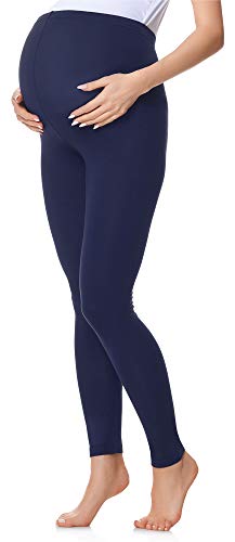 Be Mammy Leggins Premamá Embarazo Ropa Deporte BE20-230 (Azul Marino, M)