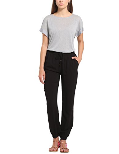 Berydale Pantalones de tela suaves de mujer, Negro, 36