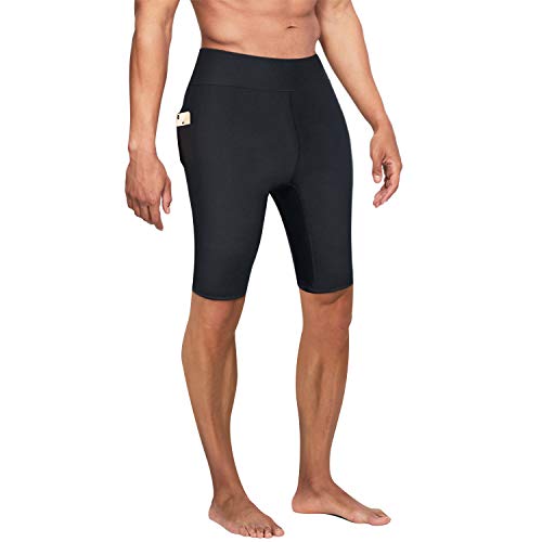 Bingrong Pantalones Cortos para Adelgazar Hombre Pantalón de Sudoración Adelgazar Pantalones de Neopreno para Ejercicio para Pérdida de Peso Deportivo (Negro, XX-Large)