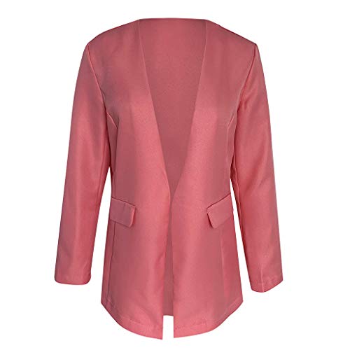 Blazer Chaqueta Elegante de Mujeres SUNNSEAN Abrigos Moda Casual Chaquetas con Bolsillos Chaqueta Manga Larga Trajes de Blazer Abrigo de Oficina Primavera Otoño Mujer Chicas Cárdigan Abrigos