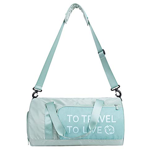 BlueCosto (Verde Bolsa de Deporte Gimnasio Impermeable para Mujer Niña Señoras Duffels