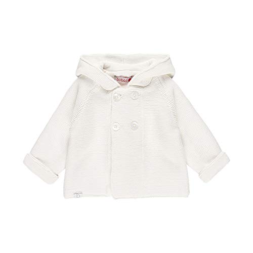 boboli - Chaqueta Tricotosa Bebé | con Capucha, Talla de 3 Meses | Chaqueta Entretiempo, 100% Algodón | Chaqueta Niña | Chaqueta Invierno | Unisex | Color Gris