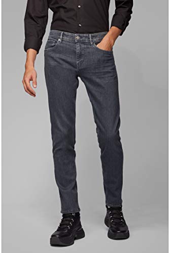 BOSS Hugo Charleston 020 50421091 - Pantalones Vaqueros Extra Finos, Color Gris Gris Gris 42x44(Largo)