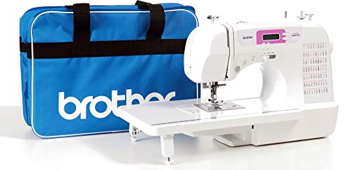 Brother CX70PE (Patchwork Edition) - Máquina de coser electrónica con 70 puntadas de costura (útiles, elásticas, decorativas), costura Automática, Display multifunción + Mesa Quilt & Patchwork + Bolsa