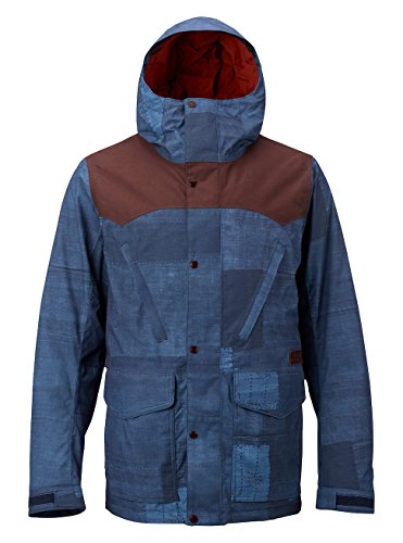 Burton Chaqueta de snowboard para hombre., Hombre, Chaqueta de snowboard., 10025104201, Chestnut Cord/Indiohobo, large