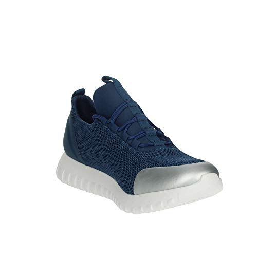 Calvin Klein Jeans Ron Mesh/Brushed Metal, Zapatillas Hombre, Azul Sus 000, 41 EU