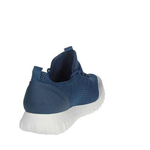 Calvin Klein Jeans Ron Mesh/Brushed Metal, Zapatillas Hombre, Azul Sus 000, 41 EU