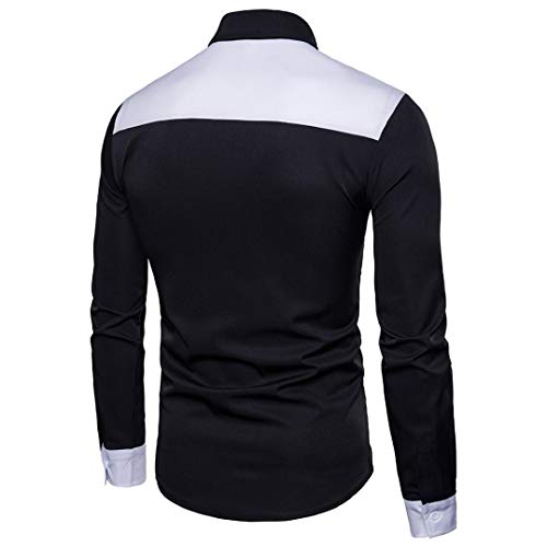 Camisa otoño Casual Covermason Blusa de Manga Larga de otoño Casual Slim fit