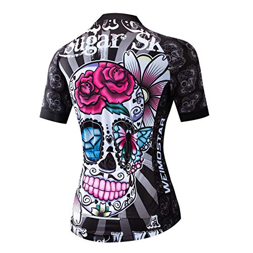 Camiseta de ciclismo de manga corta, maillot para el verano, para mujer, ciclismo de montaña, equipación deportiva para carreras de ciclismo, secado rápido. - - Medium