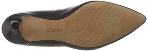 Clarks Linvale Jerica, Zapatos de Tacón Mujer, Negro (Black Leather), 40 EU