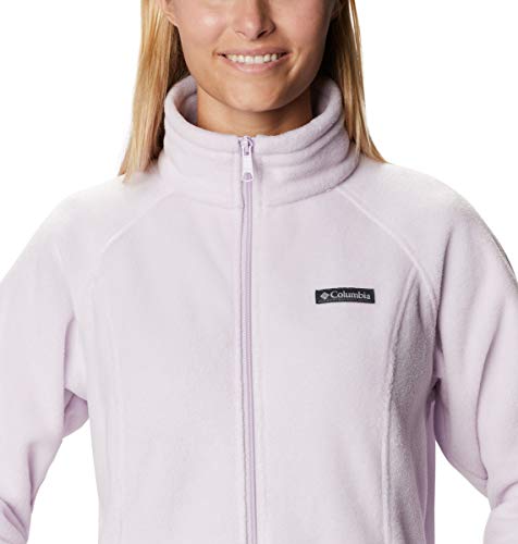 Columbia Benton Springs Full Zip Chaqueta con forro, Lila pálida, XL para Mujer