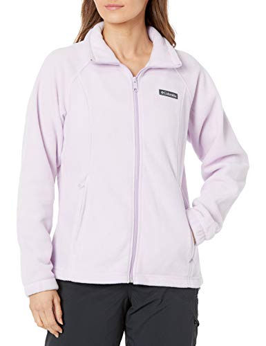 Columbia Benton Springs Full Zip Chaqueta con forro, Lila pálida, XL para Mujer