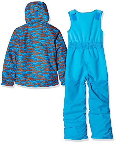 Columbia Buga Conjunto para la Nieve, Niños, Mezcla azul (State Orange Trees), Talla: 4T