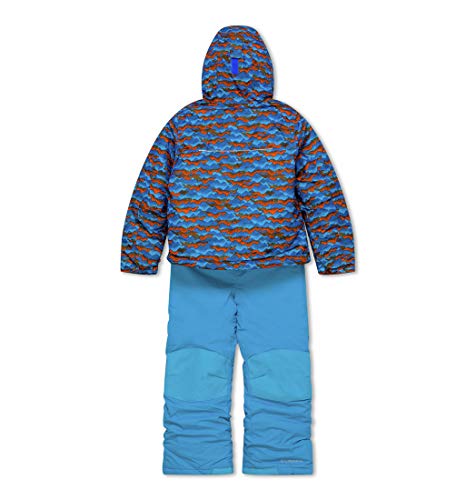 Columbia Buga Conjunto para la Nieve, Niños, Mezcla azul (State Orange Trees), Talla: 4T