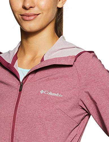 Columbia Canyon Chaqueta Softshell, Mujer, Morado (Wine Berry Heather), L