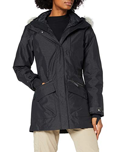 Columbia Chaqueta impermeable para mujer, Carson Pass IC Jacket, Nailon, Negro, Talla M, 1737241