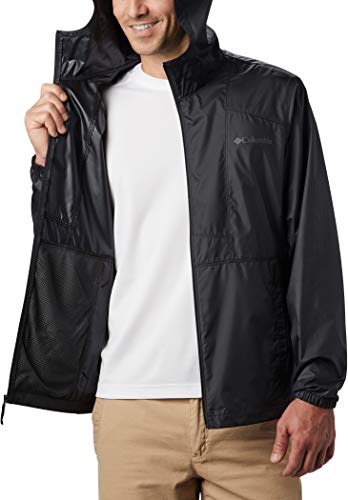 Columbia Flashback, Chaqueta cortavientos, Hombre, Negro (Black), L