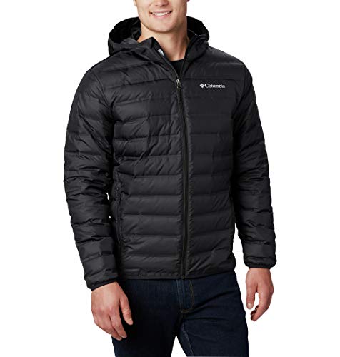 Columbia Lake 22, Chaqueta de plumas con capucha, Hombre, Negro (Black), Talla XL