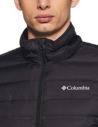 Columbia Lake 22, Chaqueta de plumas, Hombre, Negro (Black), Talla L