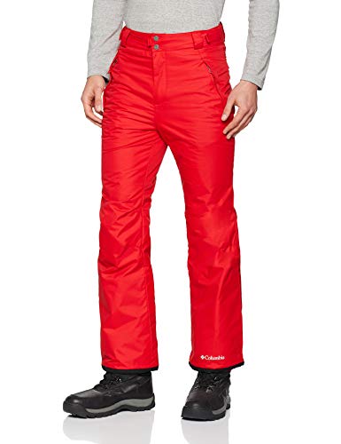 Columbia Pantalón de esquí impermeable para hombre, Ride On Pant, Nailon, Rojo (Red Spark), Talla XL, 1748081