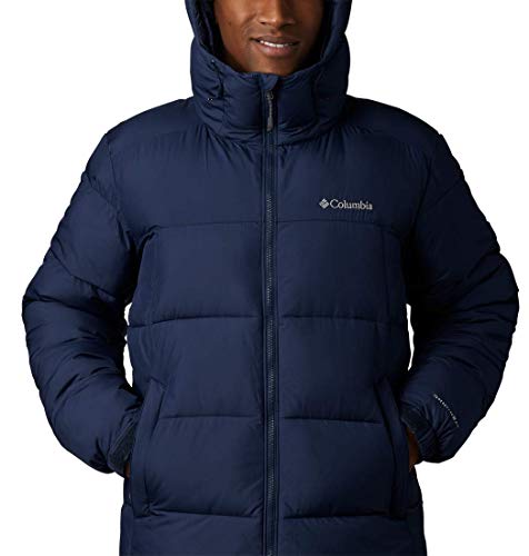 Columbia Pike Lake, Chaqueta forrada con capucha, Hombre, Azul oscuro(Nocturnal), Talla L